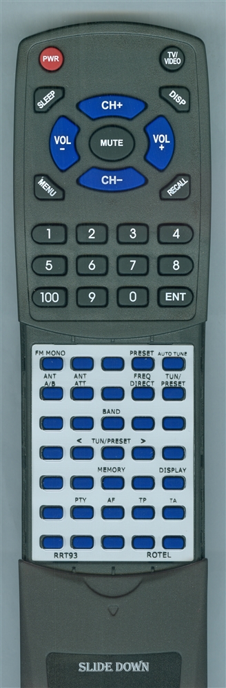 ROTEL RR-T93 replacement Redi Remote