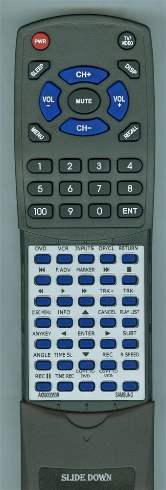 SAMSUNG AK59-00053R 00053R replacement Redi Remote
