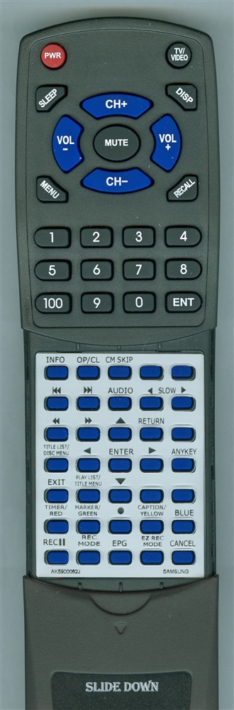 SAMSUNG AK59-00062J 00062J replacement Redi Remote
