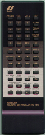 SANSUI 49555010 RS1270 Genuine  OEM original Remote