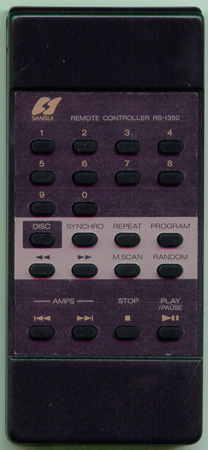 SANSUI 715C900001 RS-1350 Genuine OEM original Remote