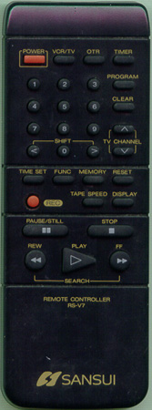 SANSUI 83256400 RSV7 Genuine  OEM original Remote