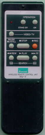 SANSUI RV-7 RV7 Genuine  OEM original Remote
