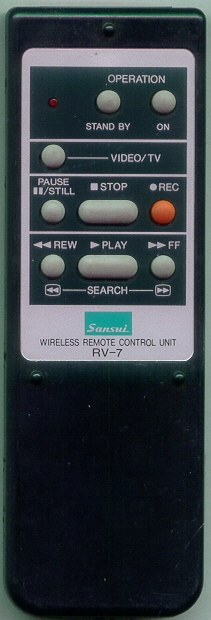 SANSUI RV-7 RV7 Refurbished Genuine OEM Original Remote
