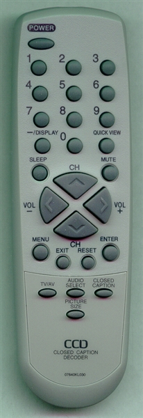 SANSUI 07640KL030 Genuine  OEM original Remote