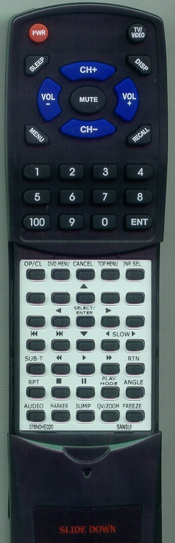 SANSUI 076N0HE020 replacement Redi Remote
