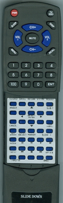 SANSUI 076R0DT150 replacement Redi Remote
