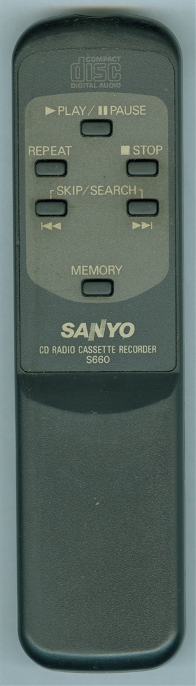 SANYO 645 006 4869 S660 Refurbished Genuine OEM Original Remote