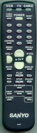 SANYO FXPT FXPT Genuine  OEM original Remote