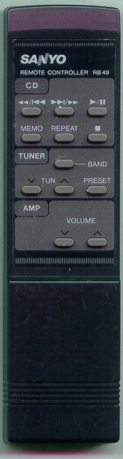 SANYO RB49 RB49 Refurbished Genuine OEM Original Remote