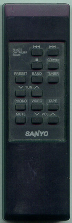SANYO RB888 RB888 Genuine  OEM original Remote