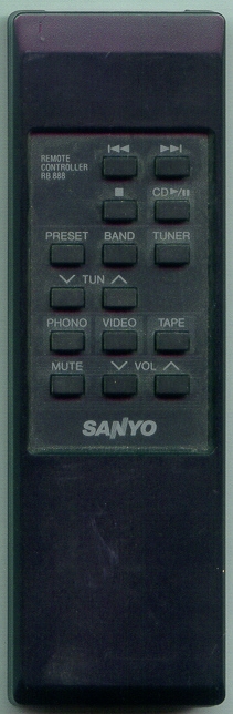 SANYO RB888 RB888 Refurbished Genuine OEM Original Remote