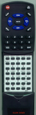 SANYO VWM710 replacement Redi Remote