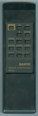 SANYO RV100BK-US RB100 Genuine  OEM original Remote