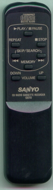 SANYO S870 S870 Refurbished Genuine OEM Original Remote