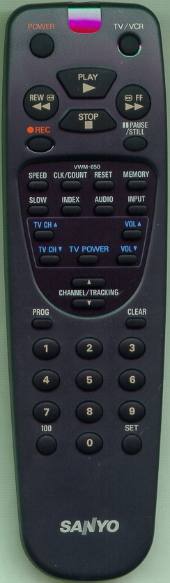 SANYO 645 014 8347 VWM650 Genuine  OEM original Remote