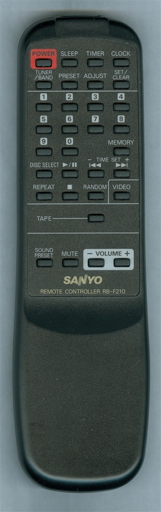 SANYO 645 024 6128 RB-F210 Genuine  OEM original Remote
