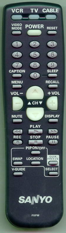 SANYO 645 040 2814 FXPW Genuine OEM original Remote