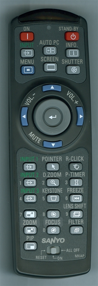 SANYO 645 103 0191 MXAP Genuine  OEM original Remote