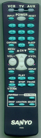 SANYO FXVG Genuine OEM Original Remote