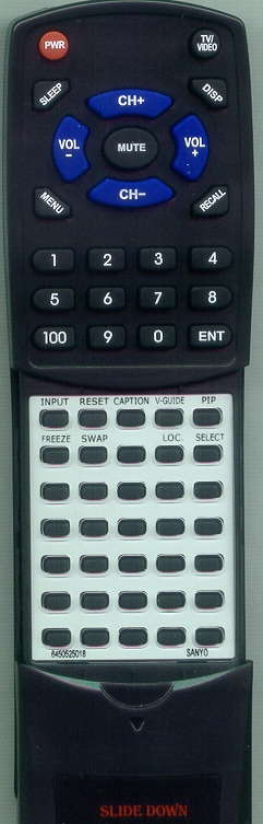 SANYO 645 052 5018 FXWC replacement Redi Remote