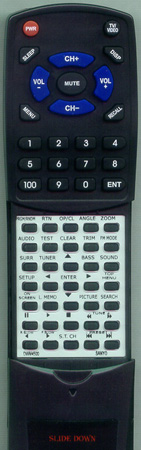 SANYO DWM4500 RB-DWM4500MT replacement Redi Remote