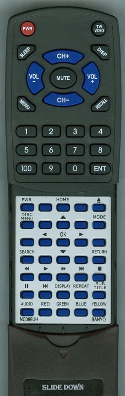 SANYO NC088UH NC088 replacement Redi Remote