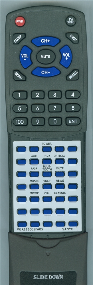SANYO WIR113001-FA05 replacement Redi Remote