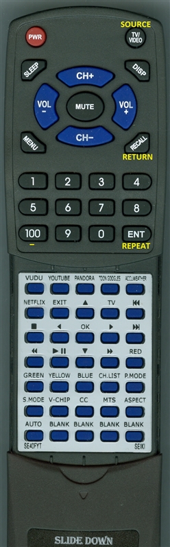 SEIKI SE40FYT INSERT replacement Redi Remote