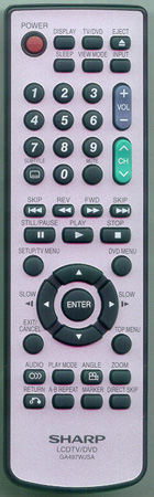 SHARP 076B0MR020 GA497WJSA Genuine OEM original Remote