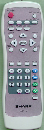 SHARP 0LTLP30042003 0LTLP30042003 Genuine OEM original Remote
