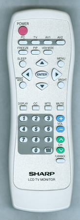 SHARP 0NI171MU-0001 0NI171MU0001 Genuine OEM original Remote