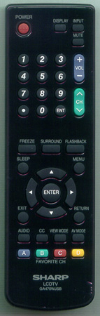 SHARP 9JD076B0MQ030 Genuine  OEM original Remote