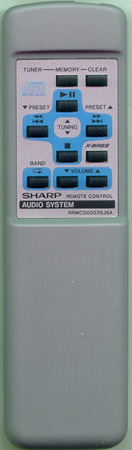 SHARP RRMCG0023SJSA RRMCG0023SJSA Genuine  OEM original Remote