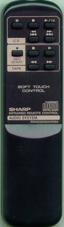 SHARP RRMCG0024AWSA RRMCG0024AWSA Genuine OEM original Remote