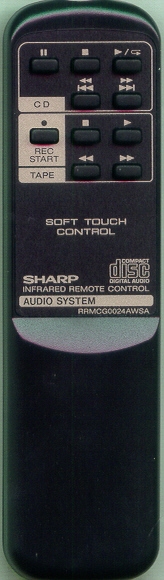 SHARP RRMCG0024AWSA RRMCG0024AWSA Refurbished Genuine OEM Remote