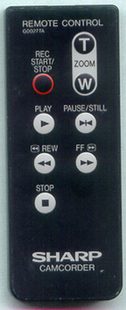 SHARP RRMCG0027TASA G0027TA Genuine OEM original Remote