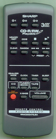 SHARP RRMCG0047SJSA RRMCG0047SJSA Genuine OEM original Remote