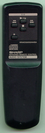 SHARP RRMCG0052AWSA RRMCG0052AWSA Genuine OEM original Remote