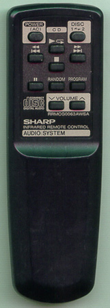 SHARP RRMCG0063AFSA Genuine OEM original Remote