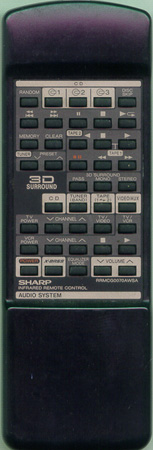 SHARP RRMCG0070AWSA RRMCG0070AWSA Genuine OEM original Remote