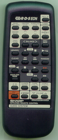 SHARP RRMCG0094AWSA RRMCG0094AWSA Genuine  OEM original Remote