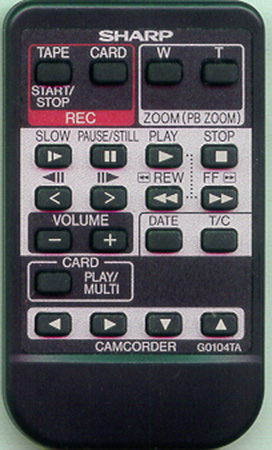SHARP RRMCG0104TASA G0104TA Genuine OEM original Remote