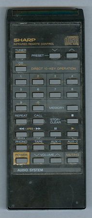 SHARP RRMCG0116AFZZ RRMCG0116AFZZ Genuine  OEM original Remote