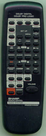 SHARP RRMCG0141AWSA RRMCG0141AWSA Genuine OEM original Remote