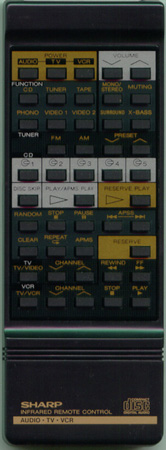 SHARP RRMCG0215AFSA Genuine  OEM original Remote