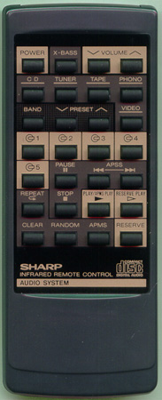SHARP RRMCG0256AFSA Genuine OEM original Remote