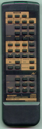 SHARP RRMCG0292AFSB RRMCG0292AFSB Genuine  OEM original Remote