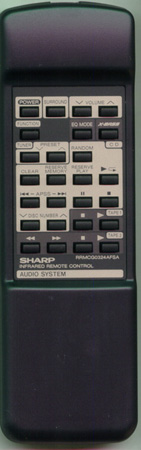 SHARP RRMCG0324AFSA RRMCG0324AFSA Genuine  OEM original Remote