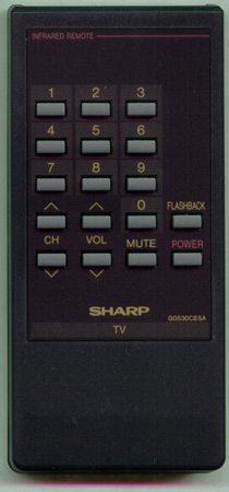 SHARP RRMCG0530CESA G0530CESA Genuine  OEM original Remote